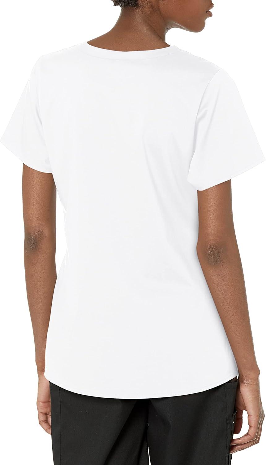 WonderWink Womens Women’s 4 Pocket Wrap Scrub Top(White)