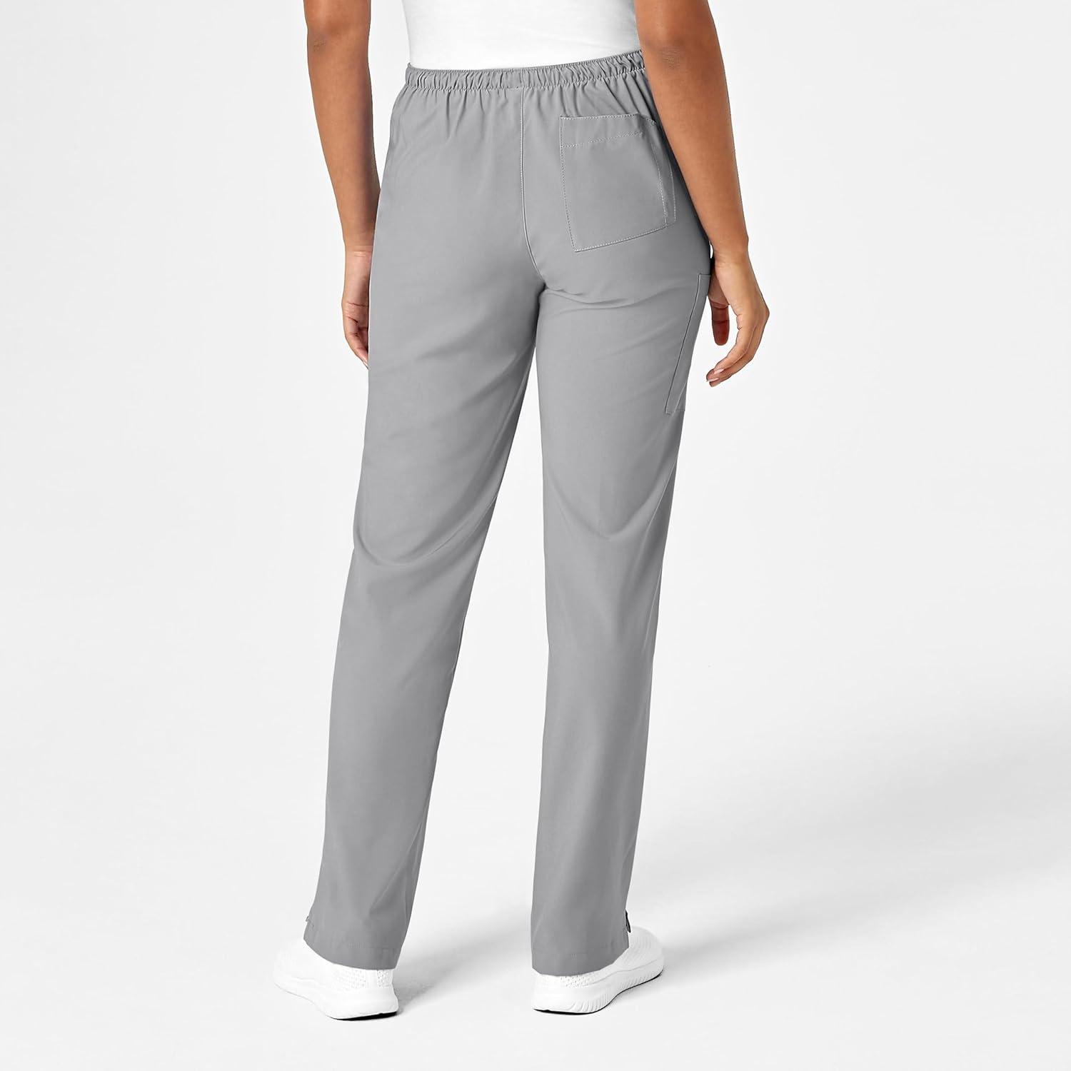 WonderWink Petite Women’s Drawstring Pant(Grey)