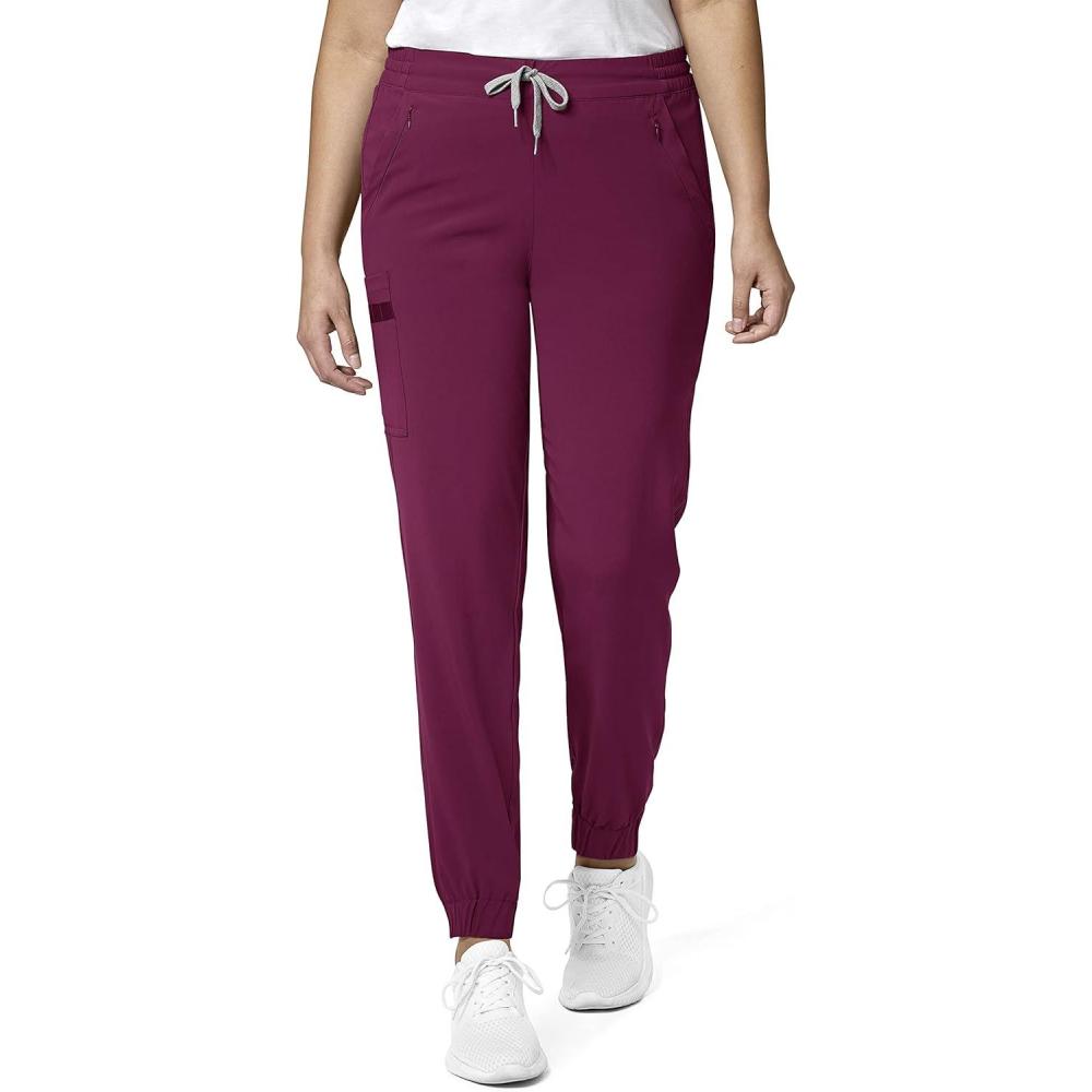WonderWink Womens Renew Women’s Jogger Scrub Pant(Wine)