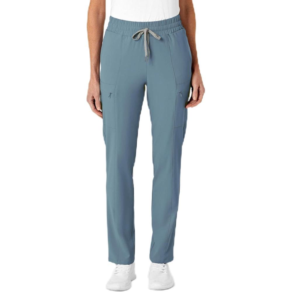Renew Women’s High Waist Slim Leg Scrub Pant(Elemental Blue)