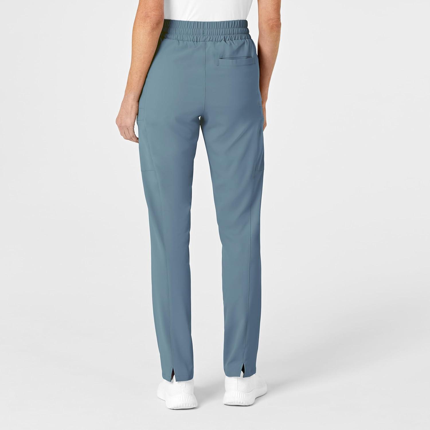 Renew Women’s High Waist Slim Leg Scrub Pant(Elemental Blue)