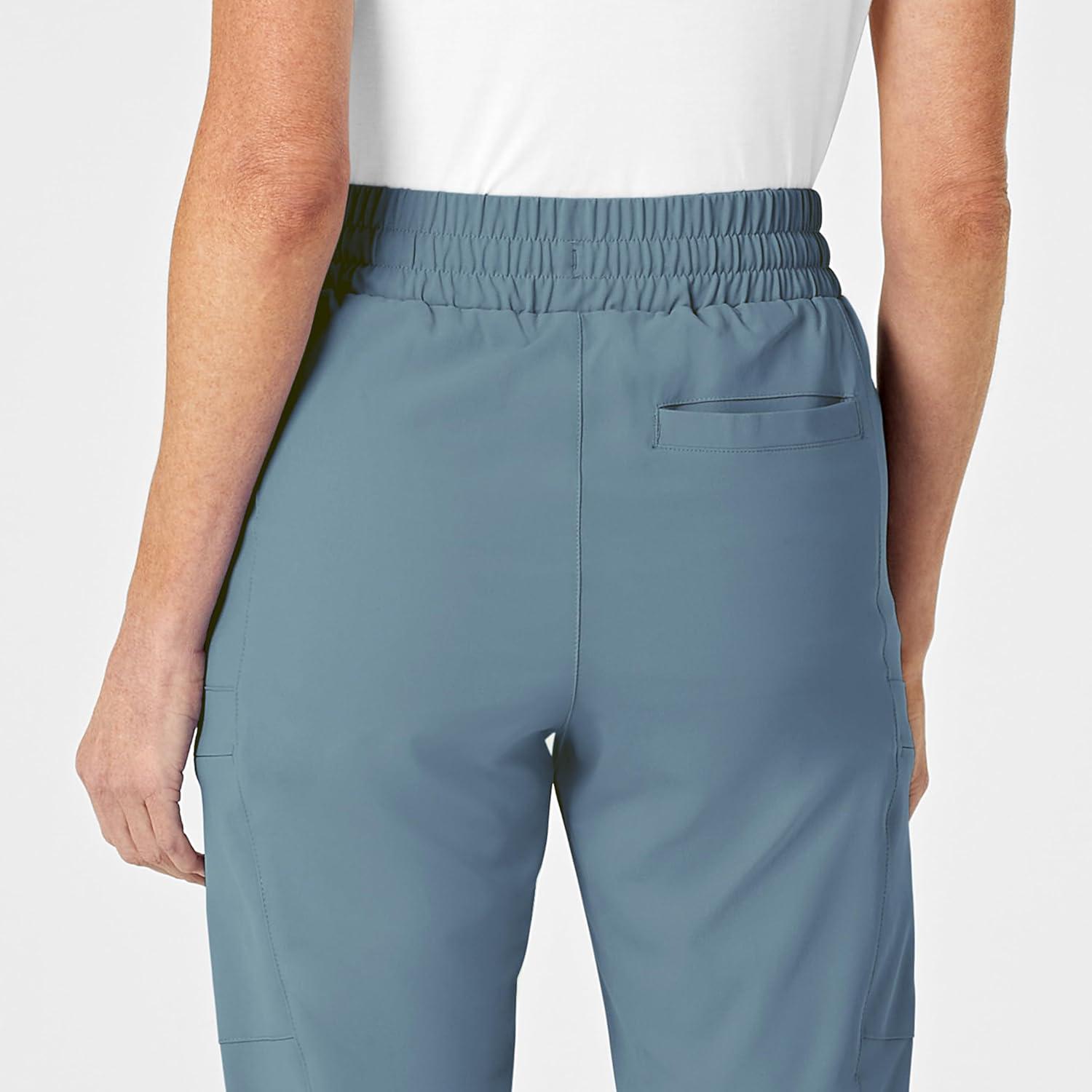 Renew Women’s High Waist Slim Leg Scrub Pant(Elemental Blue)