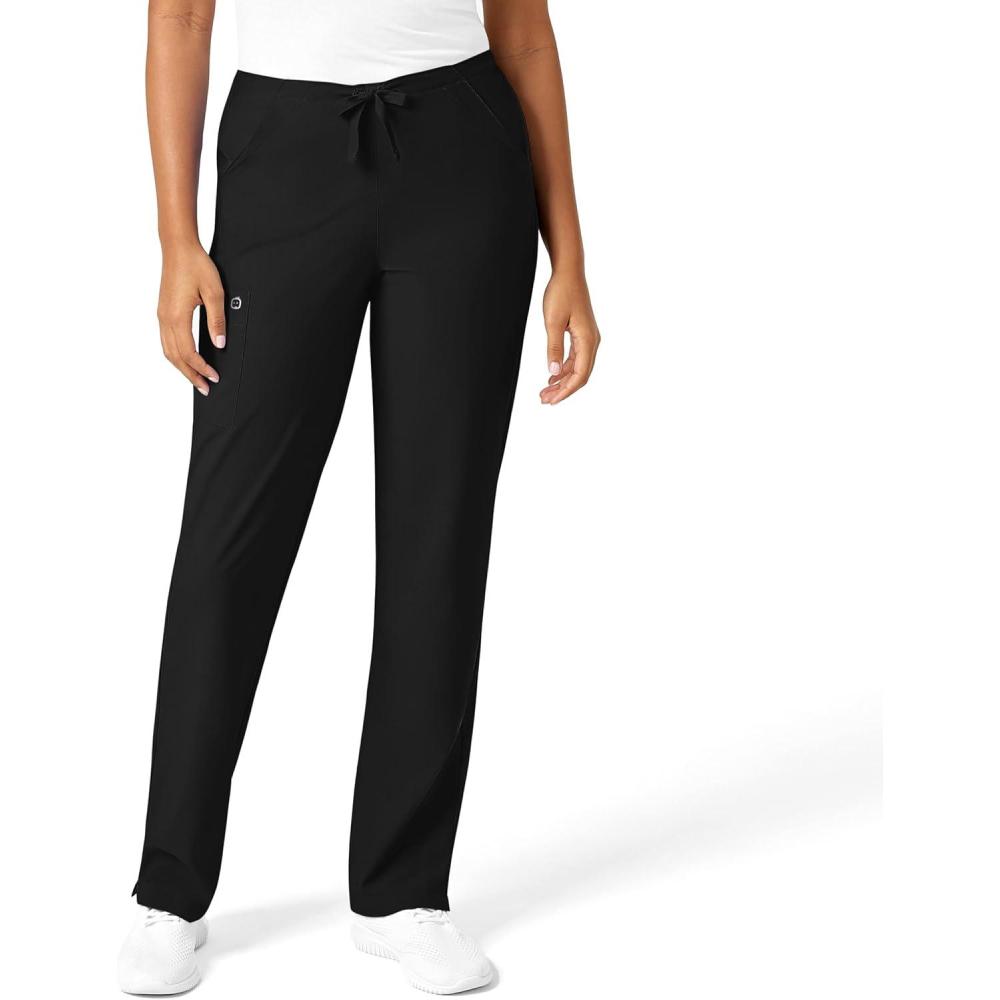 WonderWink Petite Women’s Drawstring Pant(Black)