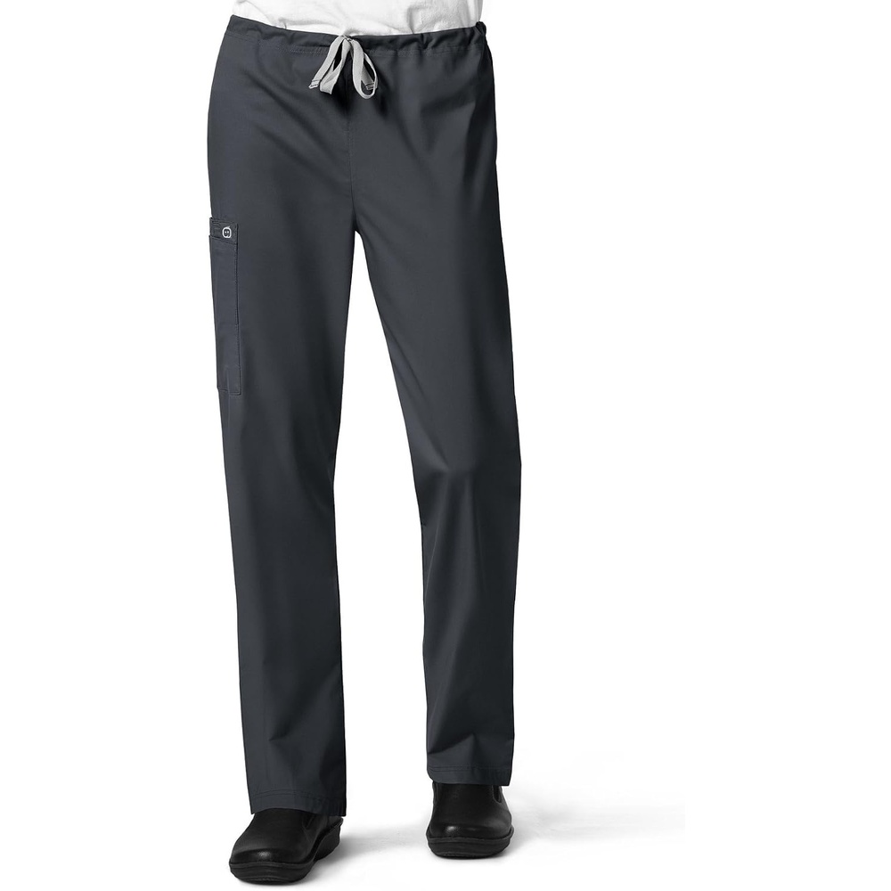 Wink WonderWORK Unisex Drawstring Cargo Scrub Pant(Pewter)