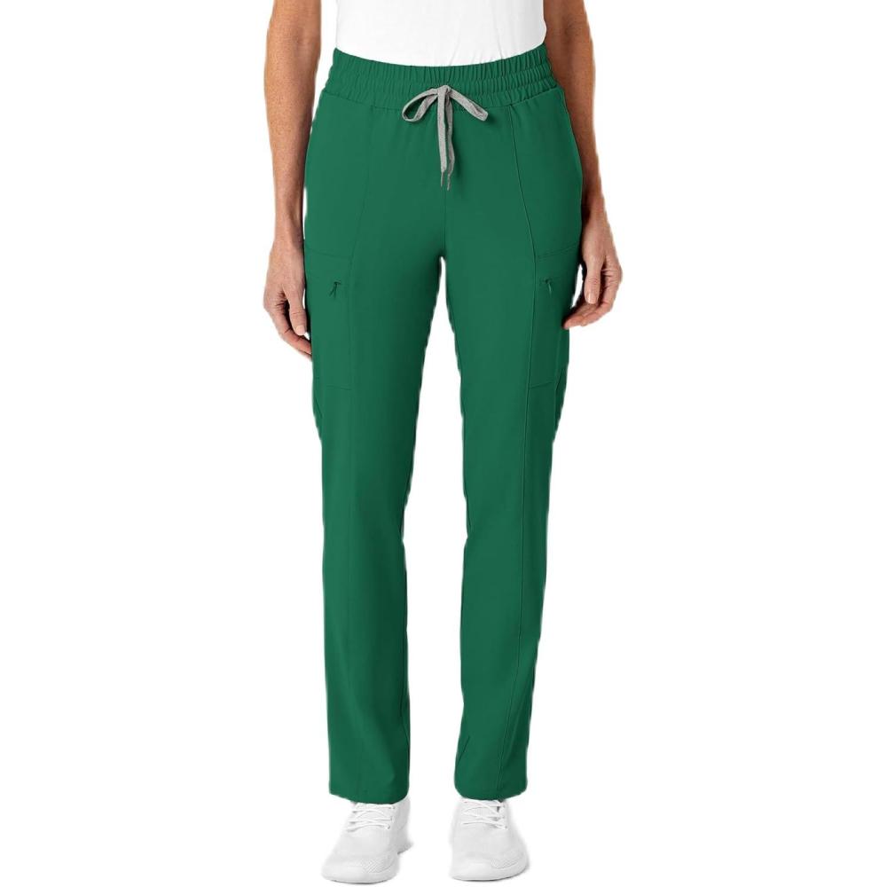 Renew Women’s High Waist Slim Leg Scrub Pant(Hunter)
