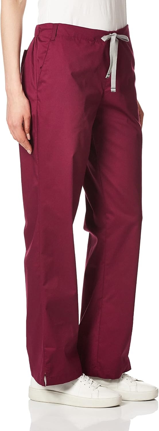 Wink Boundless Women’s Flare Leg Scrub Pant(Wine)