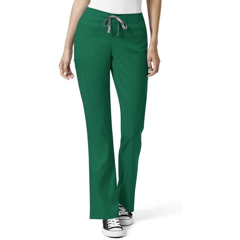 WINK PRO Women’s Moderate Flare Leg Cargo Scrub Pant(Hunter)