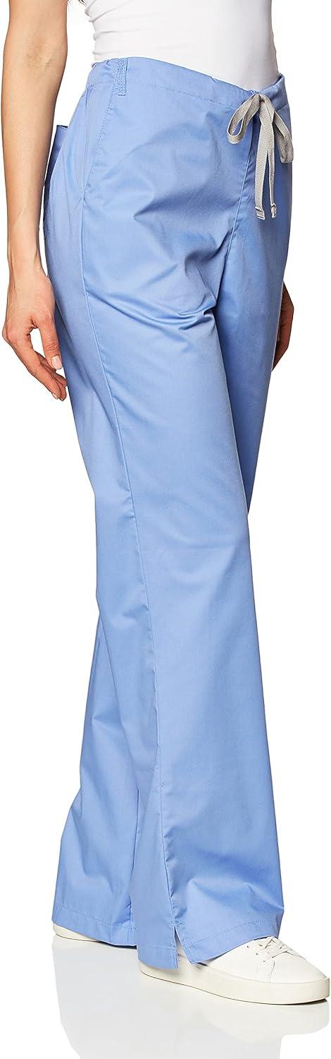 Wink WonderWORK Scrubs for Women, Flare Leg Scrub Pants(Ceil Blue)