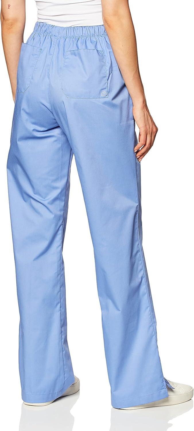 Wink WonderWORK Scrubs for Women, Flare Leg Scrub Pants(Ceil Blue)