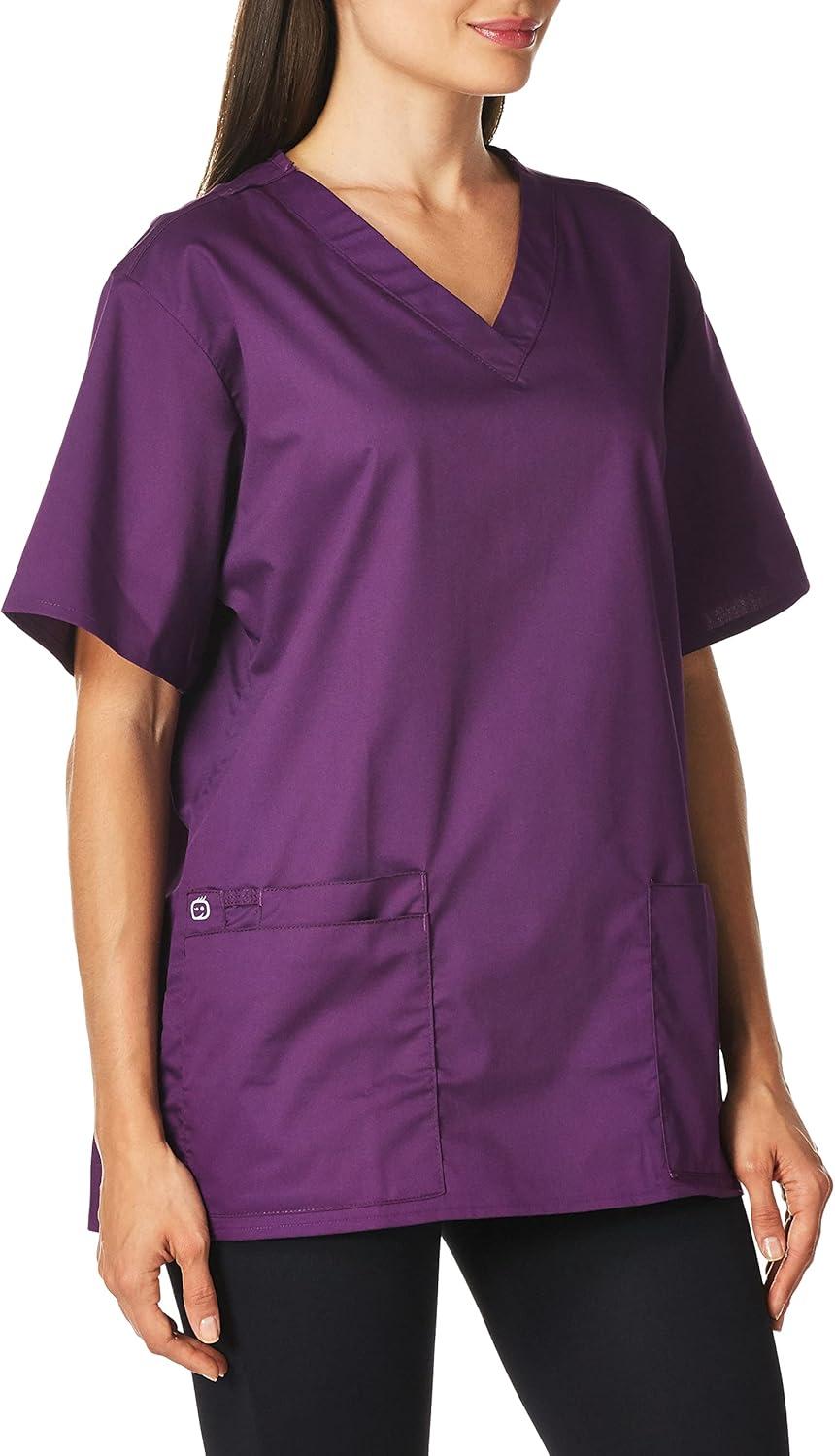 Wink WonderWORK Scrubs for Women, VNeck Scrub Tops
