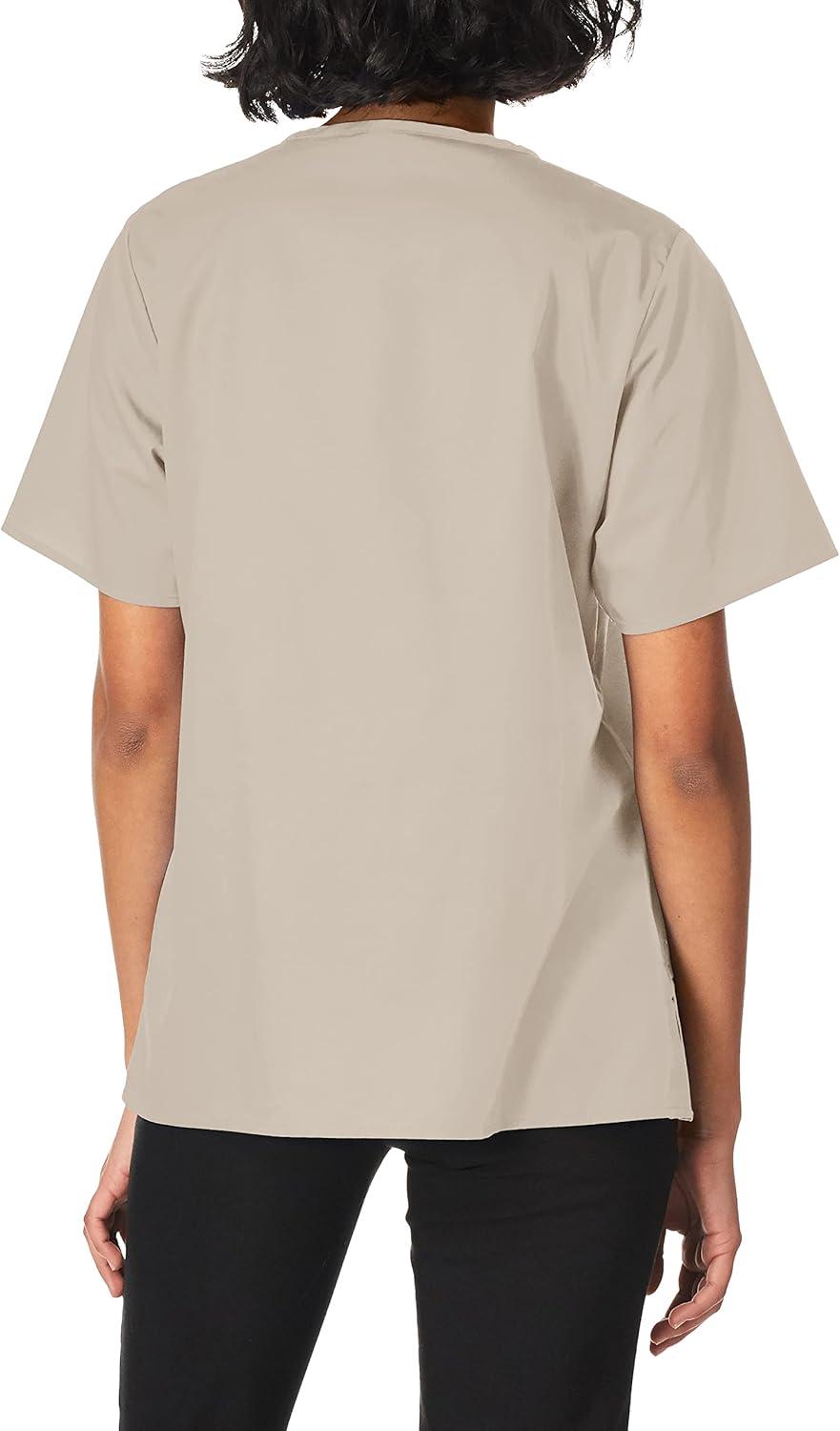 WonderWink Women’s Wonderwork Short Sleeve Snap Jacket(Khaki)