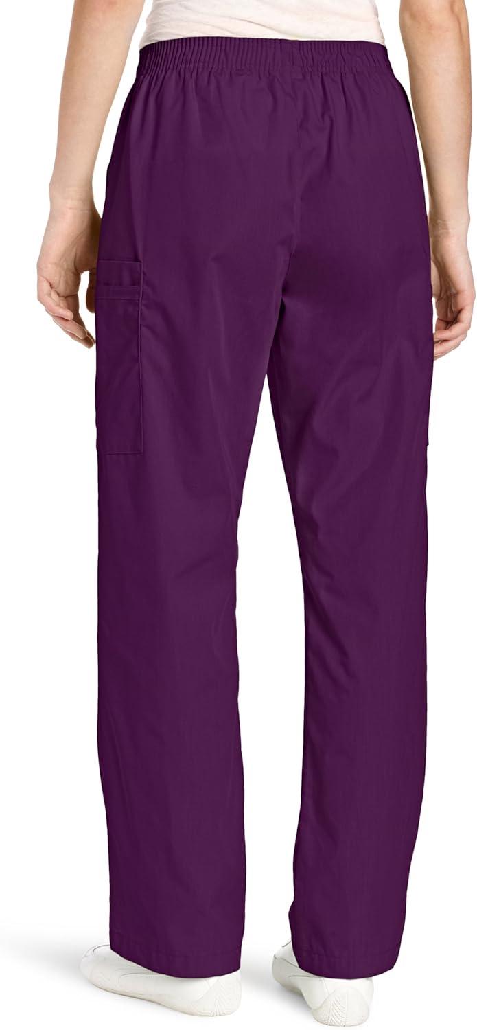 Wink Womens Quebec -Full Elastic Cargo Pant(Eggplant)