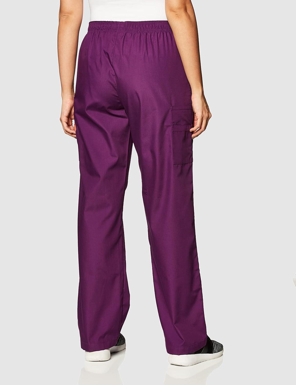 Wink Womens Quebec -Full Elastic Cargo Pant(Eggplant)