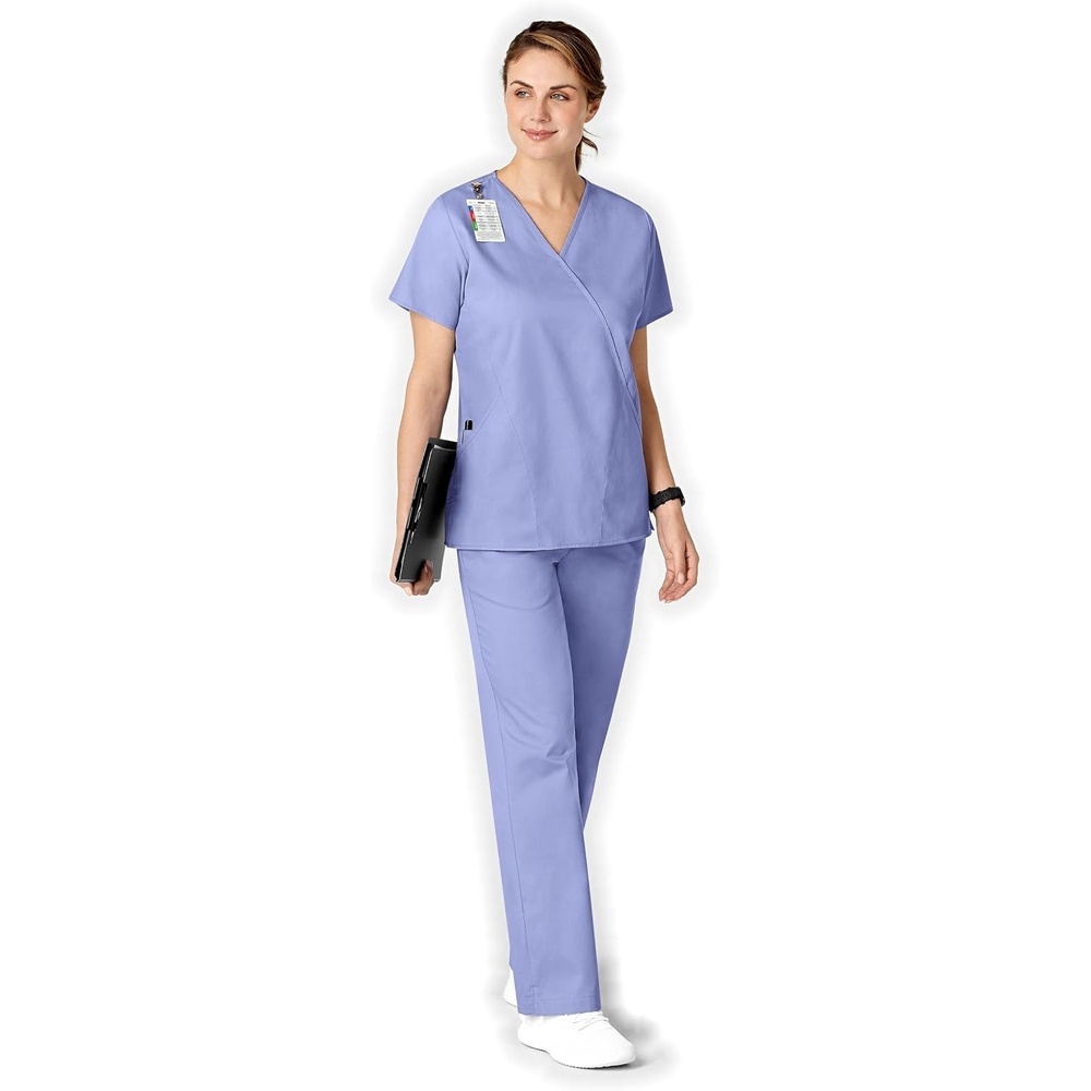 Wink Boundless Women’s Flare Leg Scrub Pant(Ceil Blue)