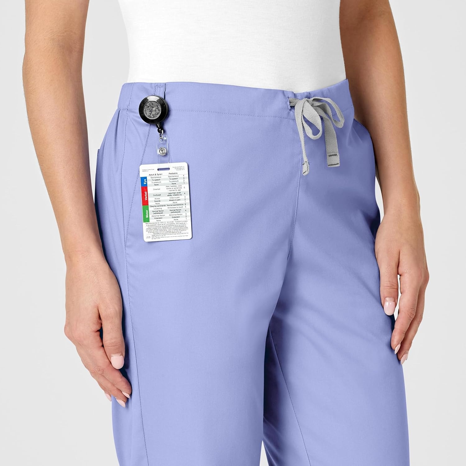 Wink Boundless Women’s Flare Leg Scrub Pant(Ceil Blue)