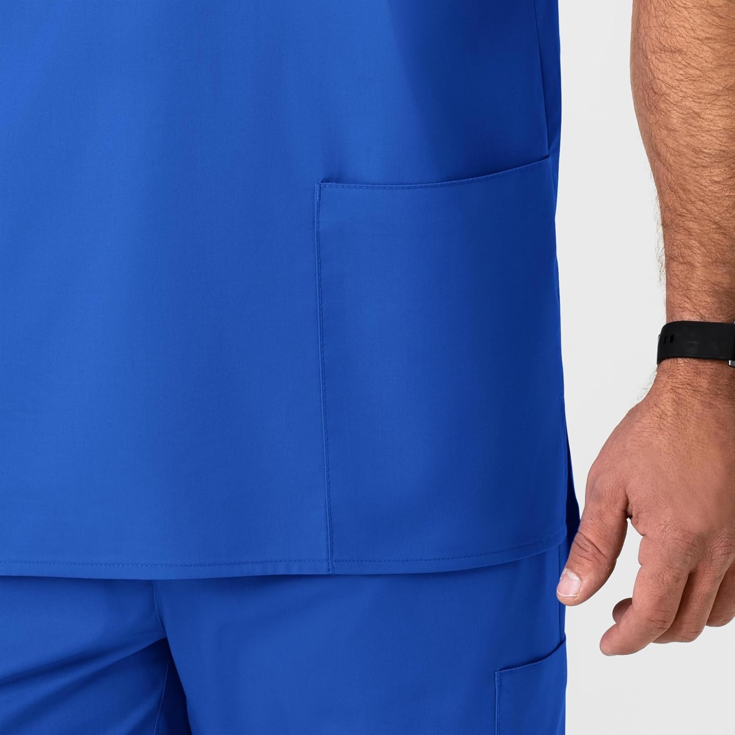 WonderWink Men’s Big Wonderwork Big Men’s V Neck Scrub Top(Royal)