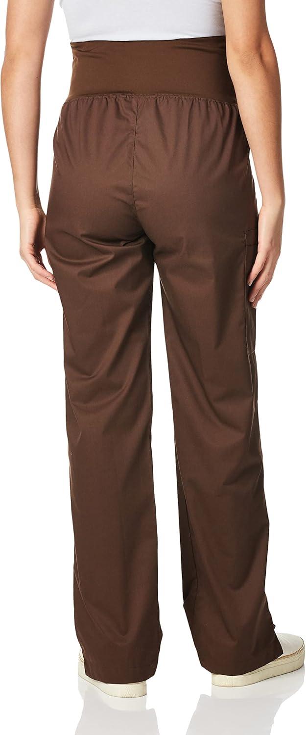 Wink WonderWORK Scrubs for Maternity Cargo Scrub Pants(Chocolate)