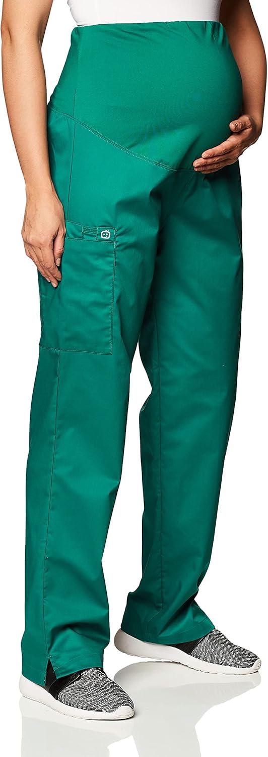 Wink WonderWORK Scrubs for Maternity Cargo Scrub Pants(Hunter)