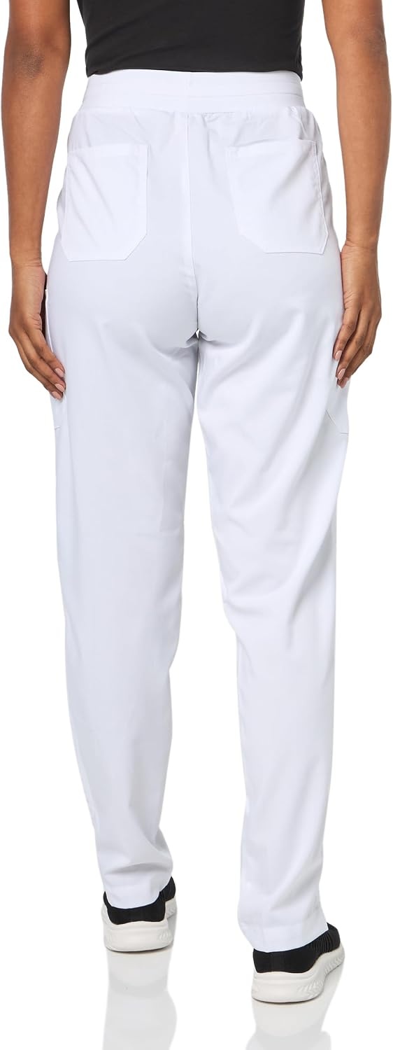 Wink PRO Women’s Slim Leg Cargo Scrub Pant(White)
