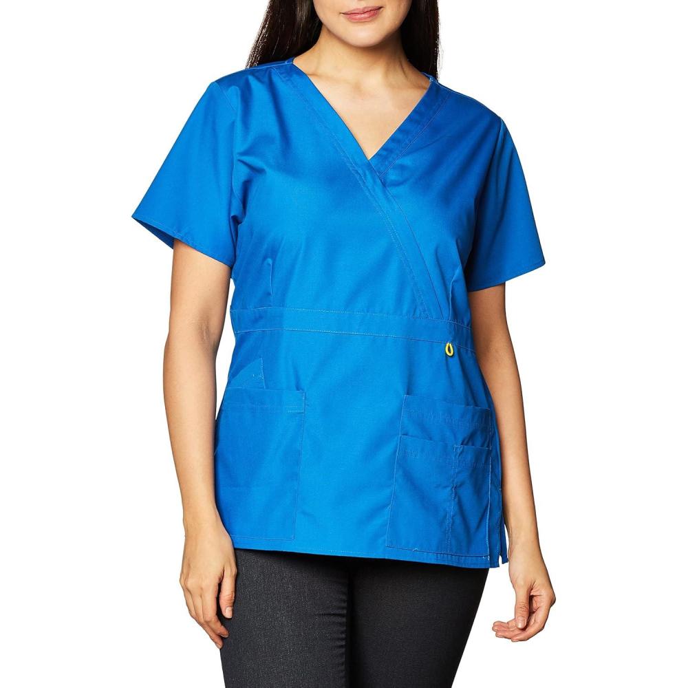 WonderWink Women’s Origins Golf Scrub Top(Royal)