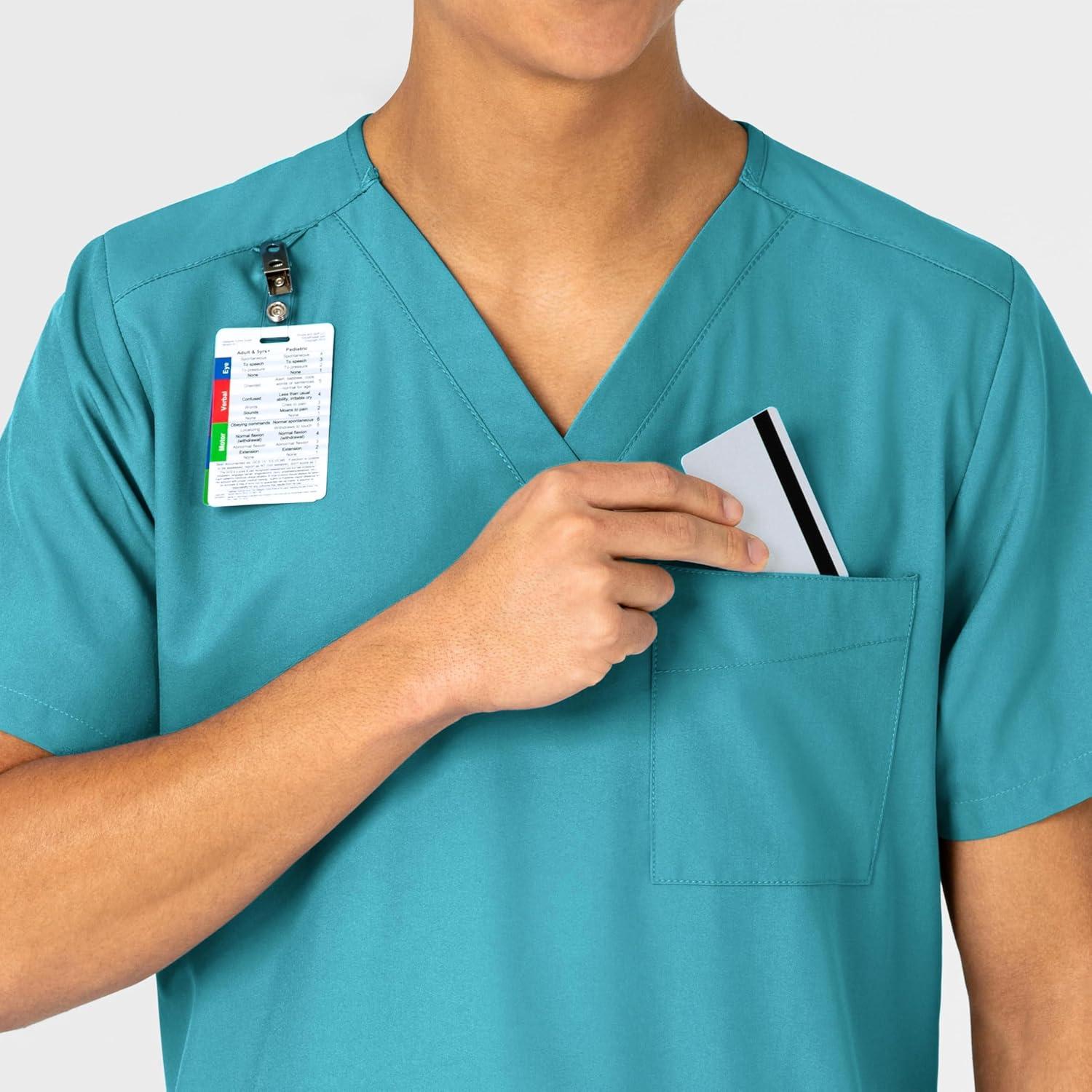 WonderWink Womens 4-Pocket Utility Top(Teal Blue)