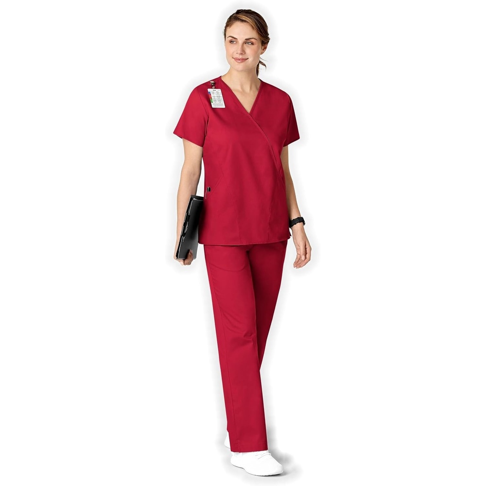 Wink Boundless Women’s Flare Leg Scrub Pant(Red)