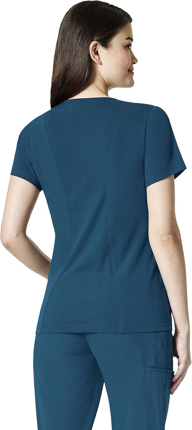 WonderWink Womens Verity V-Neck Top(Caribbean)