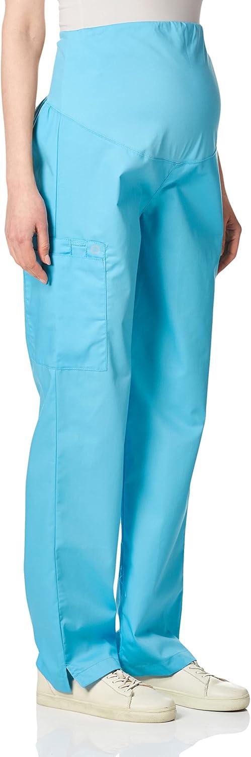 Wink WonderWORK Scrubs for Maternity Cargo Scrub Pants(Light Turquoise)