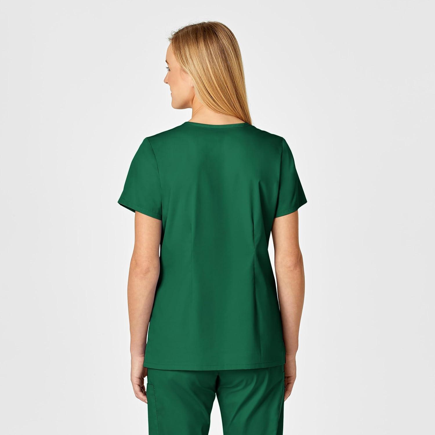 WonderWink Womens Shaped V-Neck Top(Hunter)