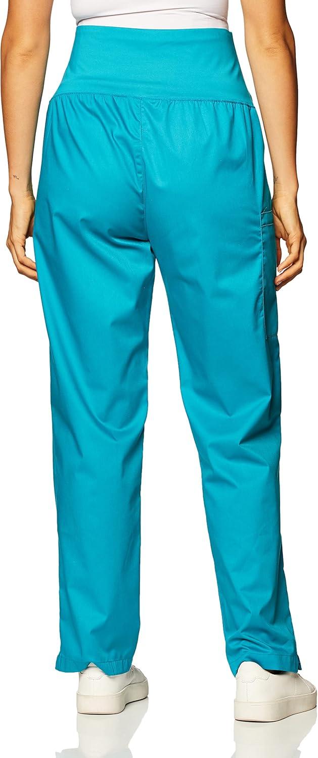 Wink WonderWORK Scrubs for Maternity Cargo Scrub Pants(Teal Blue)