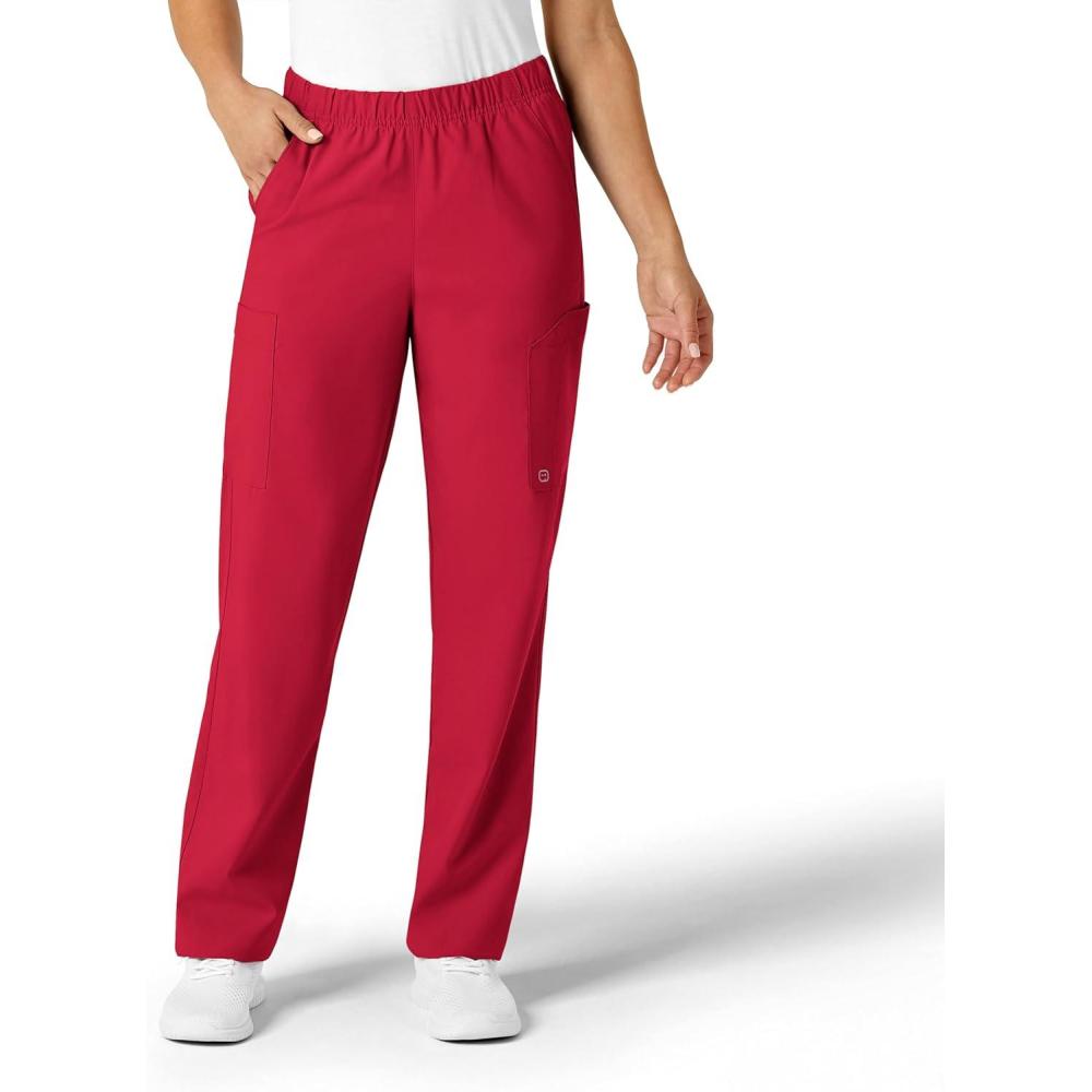 WonderWink Unisex-Adult Multi-Cargo Pant(Red)
