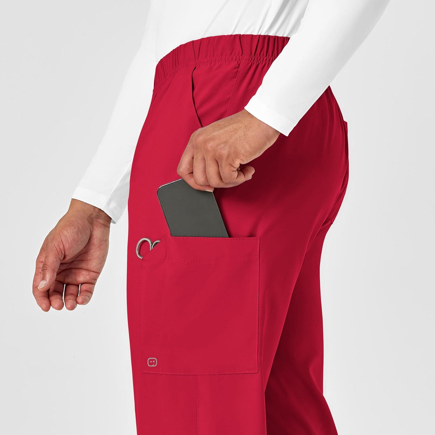 WonderWink Unisex-Adult Multi-Cargo Pant(Red)