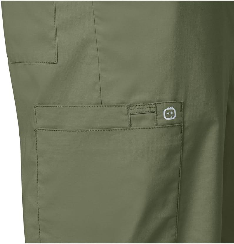 WonderWink Men’s Cargo Pant, Black, Medium Tall