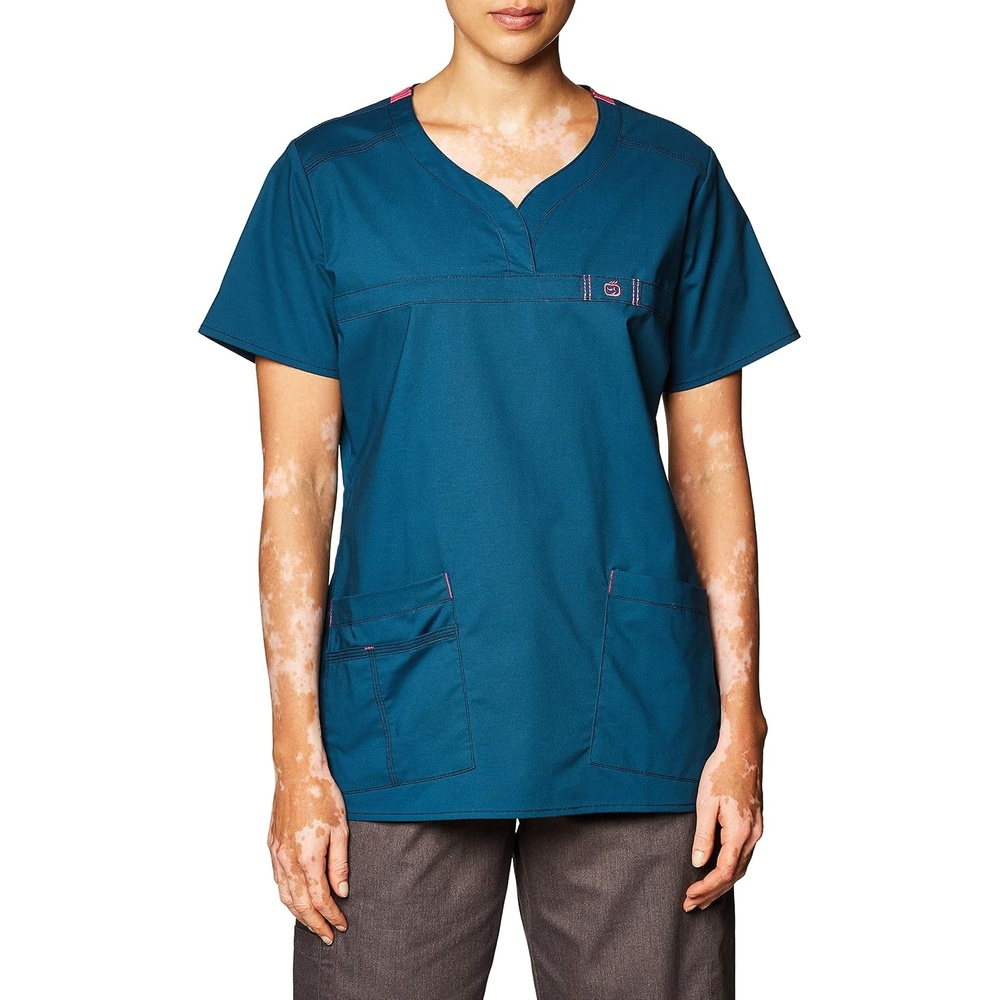 Wink Womens Wonderflex Patience Women’s Scrub Top(Caribbean)