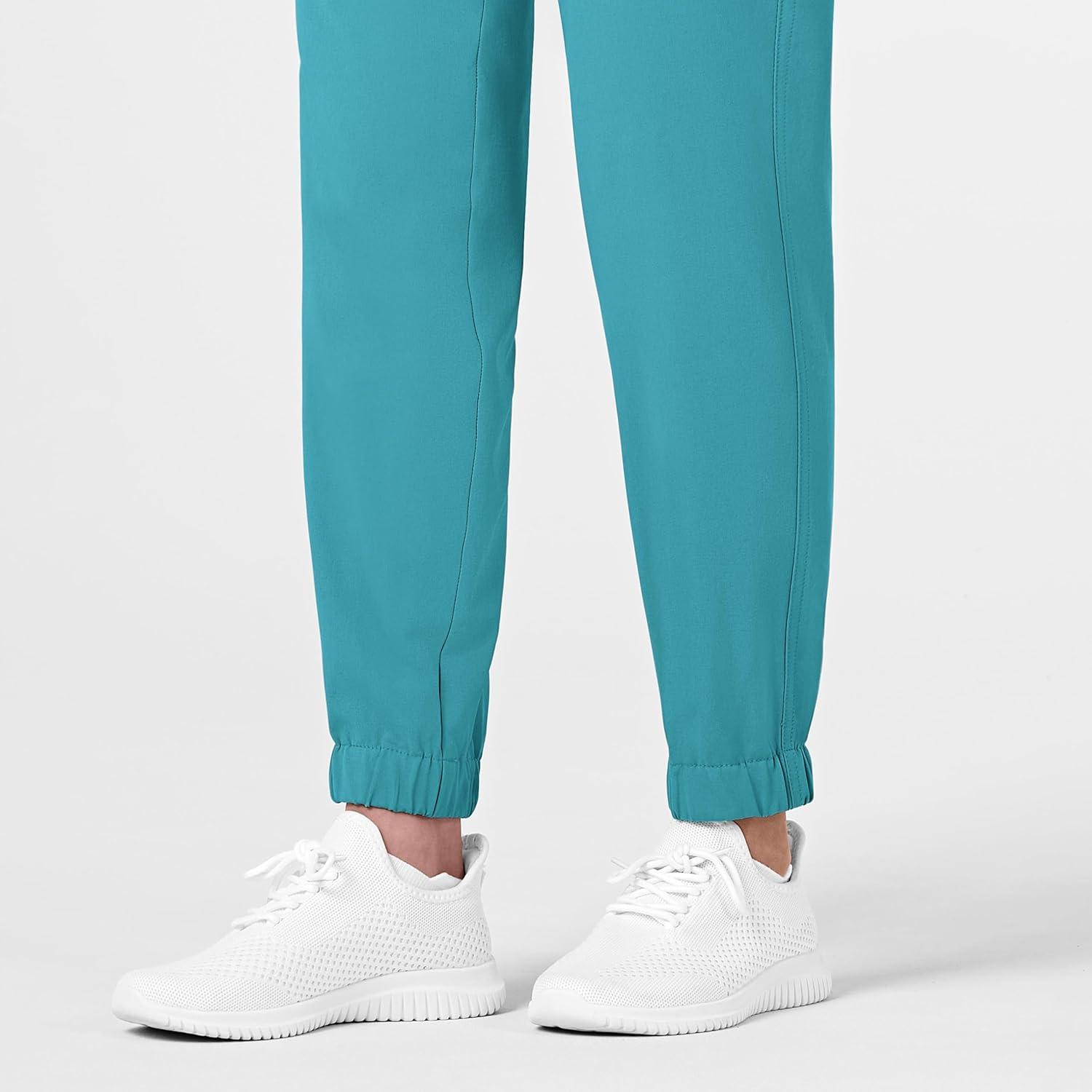 WonderWink Womens Renew Women’s Jogger Scrub Pant(Teal Blue)