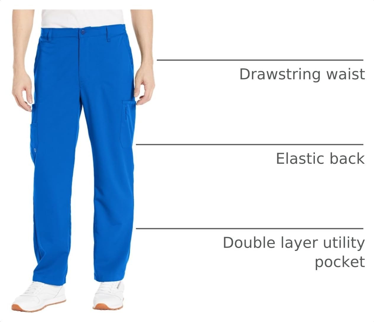 Wink PRO Men’s Cargo Scrub Pant(Caribbean Blue)