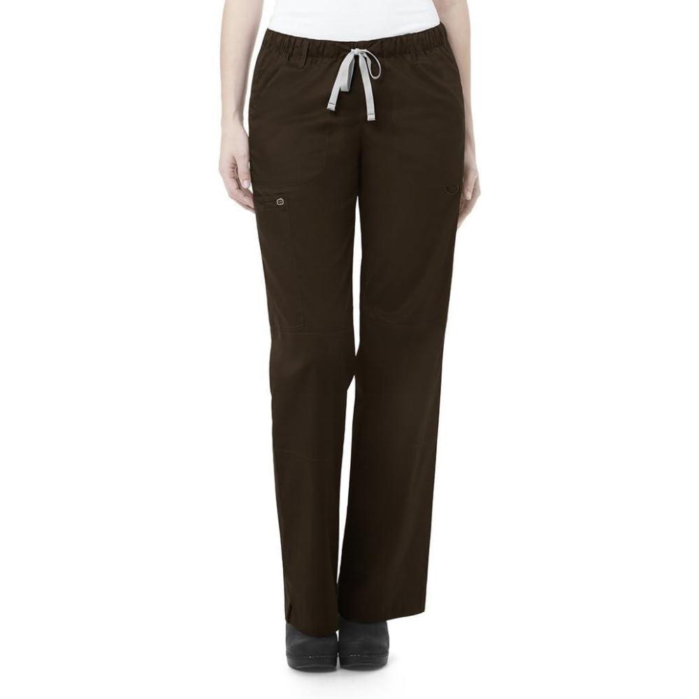 WonderWink Unisex-Adult Drawstring Cargo Pant(Chocolate)