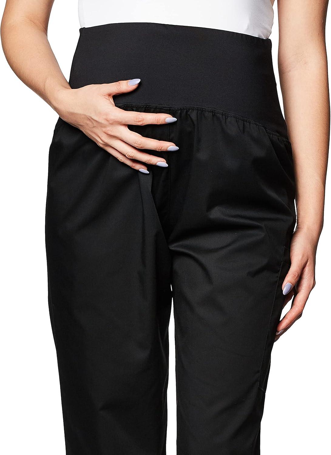 Wink WonderWORK Scrubs for Maternity Cargo Scrub Pants(Black)