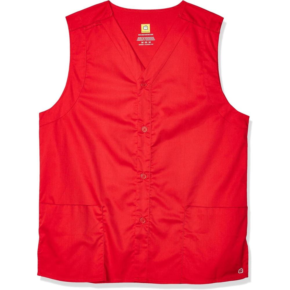 WonderWink womens Vest(Red)