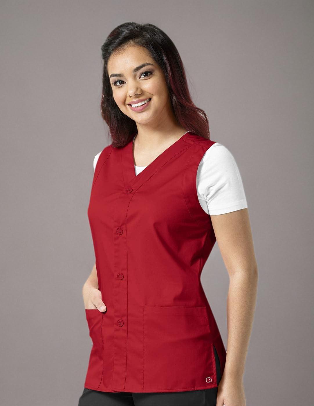 WonderWink womens Vest(Red)