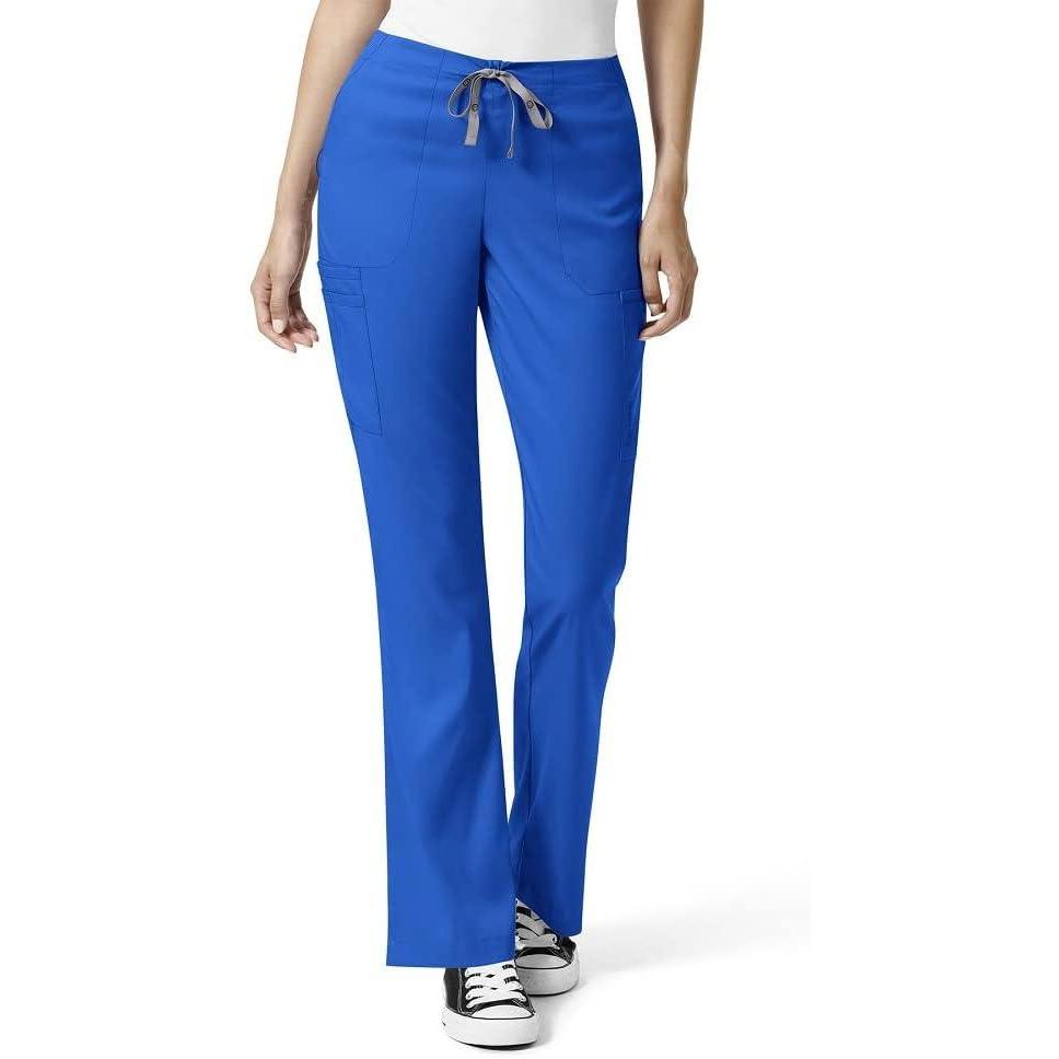 WonderWink Women’s Moderate Flare Leg Cargo Pant(Royal)