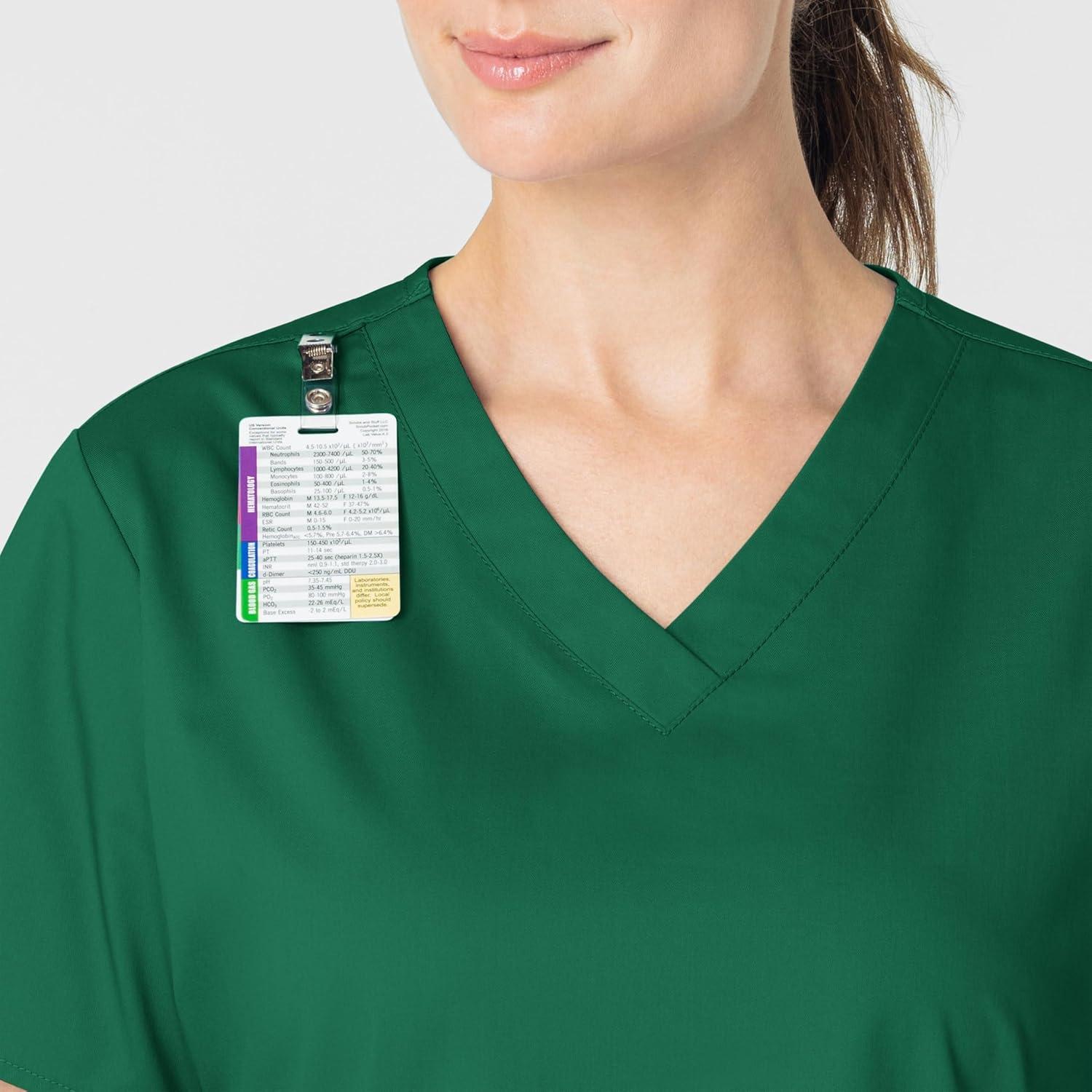 WonderWink Unisex-Adult Unisex V-Neck Top(Hunter)