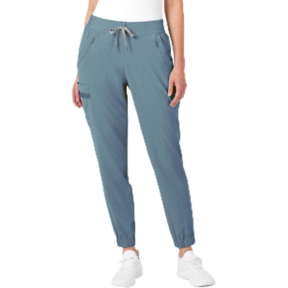 WonderWink Womens Renew Women’s Jogger Scrub Pant(Elemental Blue)