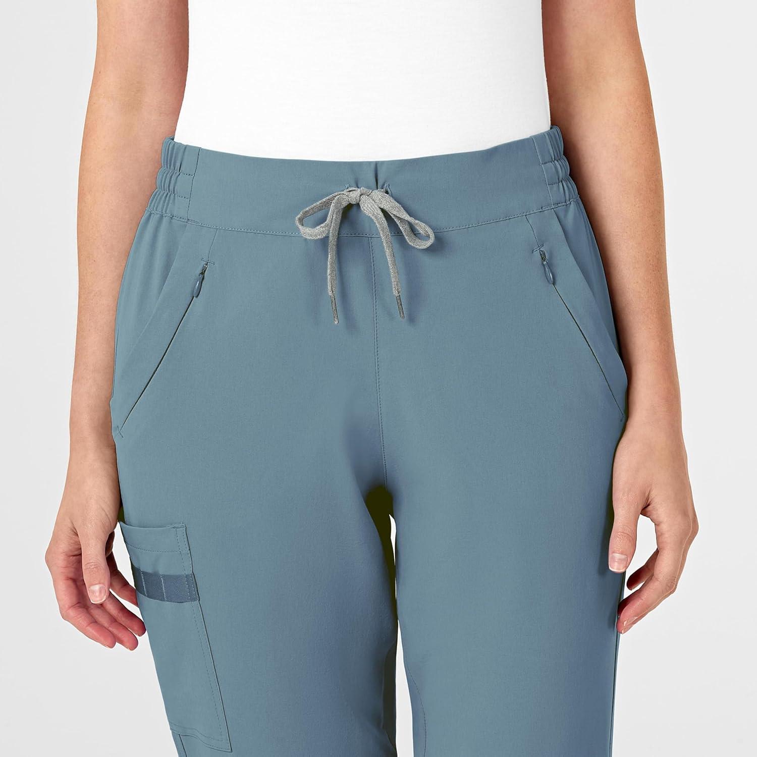 WonderWink Womens Renew Women’s Jogger Scrub Pant(Elemental Blue)