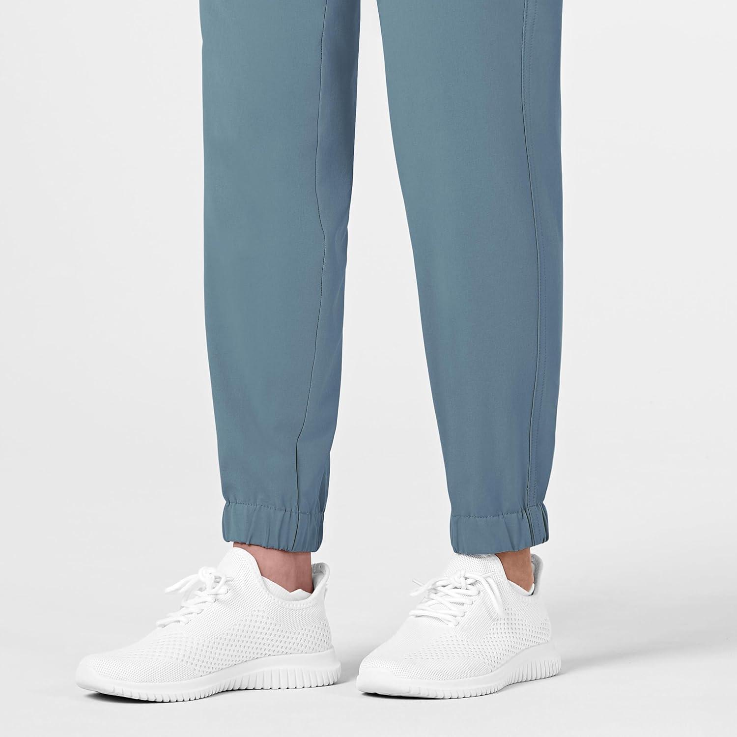 WonderWink Womens Renew Women’s Jogger Scrub Pant(Elemental Blue)