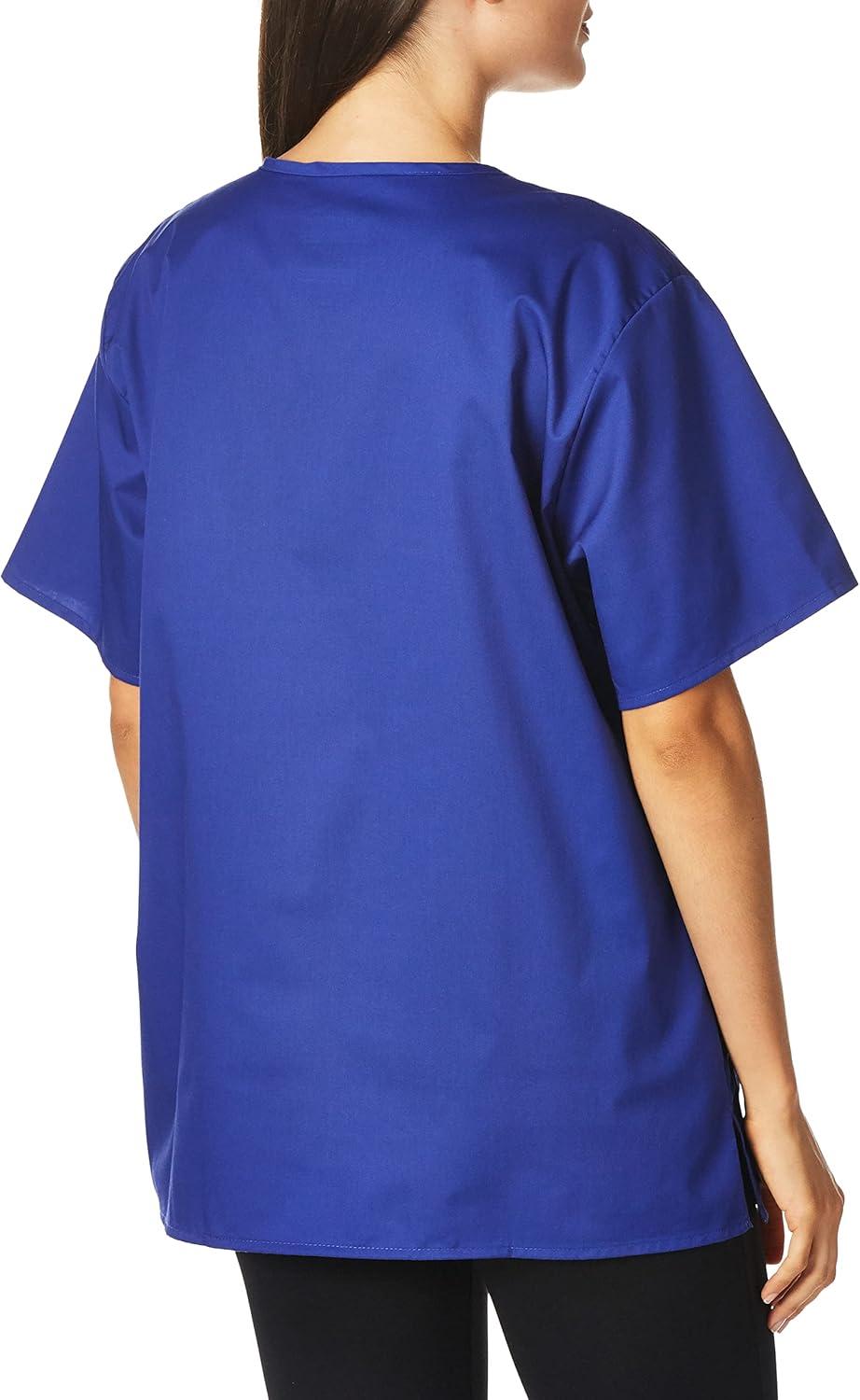 WonderWink Unisex-Adult Unisex V-Neck Top(Galaxy Blue)