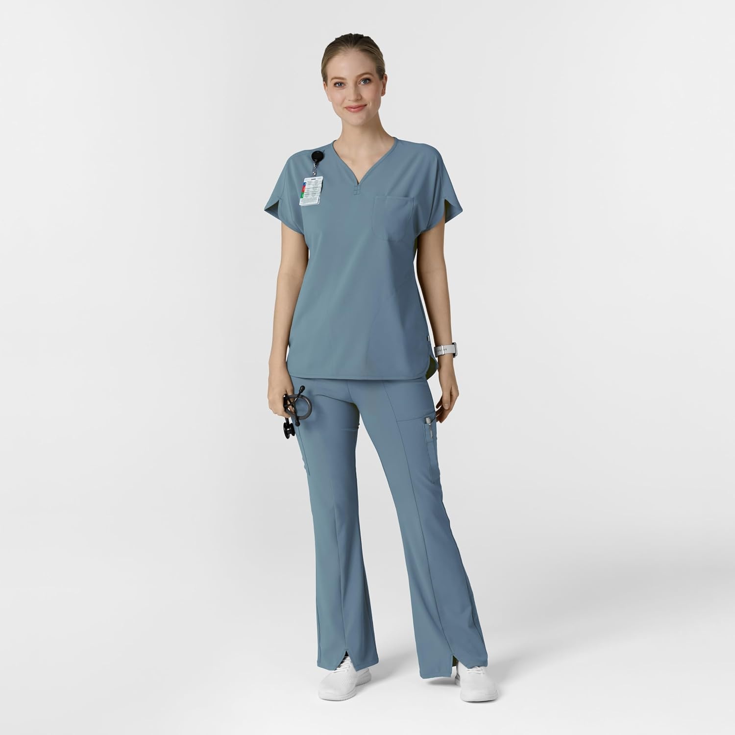 WonderWink Women’s Scrub Top(Elemental Blue)
