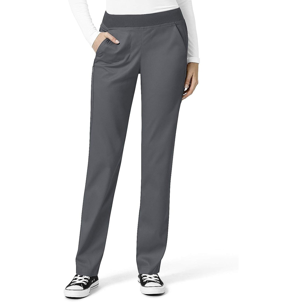 WonderWink Women’s Knit Waist Cargo Scrub Pant(Hunter)