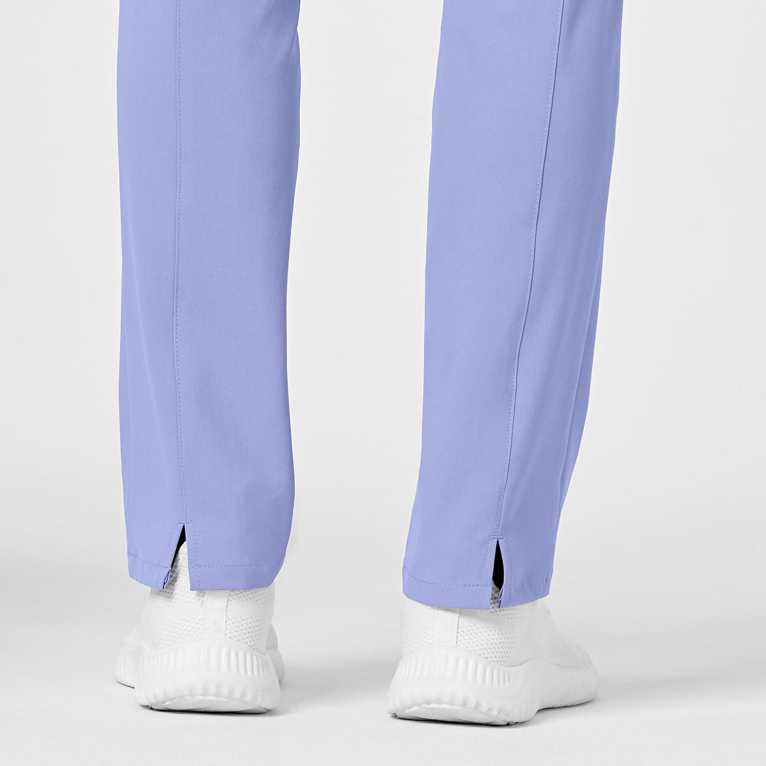 Renew Women’s High Waist Slim Leg Scrub Pant(Ceil Blue)
