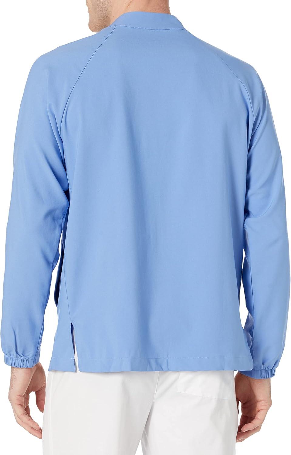 WonderWink Mens Zip-front Warm-up JacketZip-Front Warm-Up Jacket(Ceil Blue)